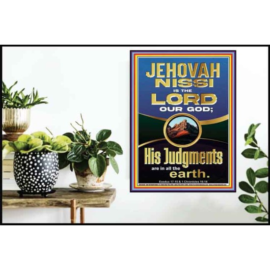 JEHOVAH NISSI IS THE LORD OUR GOD  Christian Paintings  GWPOSTER10696  