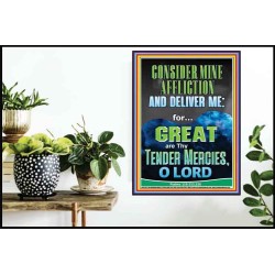 CONSIDER MINE AFFLICTION O LORD MY GOD  Christian Quote Poster  GWPOSTER11782  "24X36"