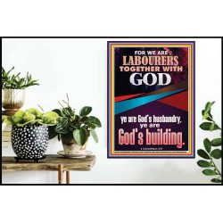 BE A CO-LABOURERS WITH GOD IN JEHOVAH HUSBANDRY  Christian Art Poster  GWPOSTER11794  "24X36"