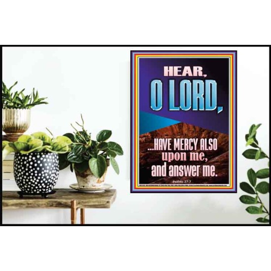 BECAUSE OF YOUR GREAT MERCIES PLEASE ANSWER US O LORD  Art & Wall Décor  GWPOSTER11813  