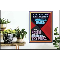 I INTREATED THY FAVOUR WITH MY WHOLE HEART  Décor Art Works  GWPOSTER11820  "24X36"