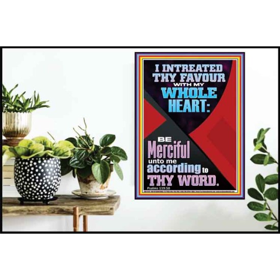 I INTREATED THY FAVOUR WITH MY WHOLE HEART  Décor Art Works  GWPOSTER11820  