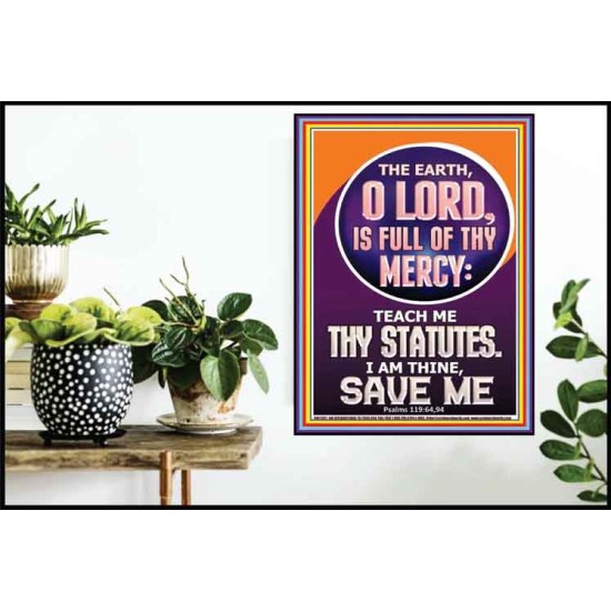 TEACH ME THY STATUES O LORD I AM THINE  Christian Quotes Poster  GWPOSTER11821  