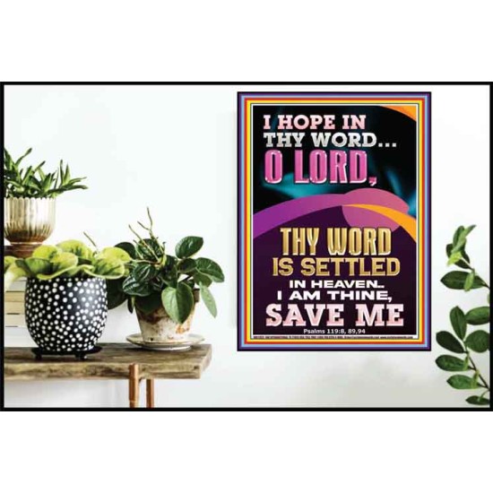 I AM THINE SAVE ME O LORD  Christian Quote Poster  GWPOSTER11822  