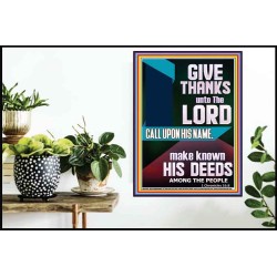 MAKE KNOWN HIS DEEDS AMONG THE PEOPLE  Custom Christian Artwork Poster  GWPOSTER11835  "24X36"