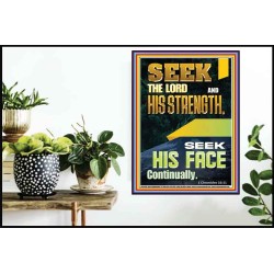 SEEK THE FACE OF GOD CONTINUALLY  Unique Scriptural ArtWork  GWPOSTER11838  "24X36"