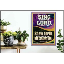 SHEW FORTH FROM DAY TO DAY HIS SALVATION  Unique Bible Verse Poster  GWPOSTER11844  "24X36"