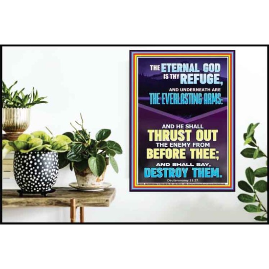 THE EVERLASTING ARMS OF JEHOVAH  Printable Bible Verse to Poster  GWPOSTER11875  