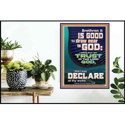 IT IS GOOD TO DRAW NEAR TO GOD  Large Scripture Wall Art  GWPOSTER11879  "24X36"