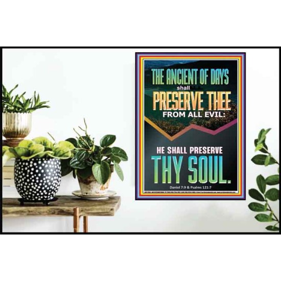 THE ANCIENT OF DAYS SHALL PRESERVE THEE FROM ALL EVIL  Children Room Wall Poster  GWPOSTER11906  