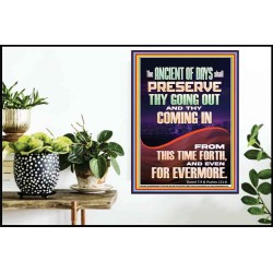 THE ANCIENT OF DAYS SHALL PRESERVE THY GOING OUT AND COMING IN  Sanctuary Wall Poster  GWPOSTER11907  "24X36"