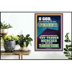 IN THE MULTITUDE OF THY TENDER MERCIES BLOT OUT MY TRANSGRESSIONS  Children Room  GWPOSTER11915  "24X36"