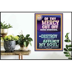 DESTROY ALL THEM THAT AFFLICT MY SOUL   Church Poster  GWPOSTER11932  "24X36"