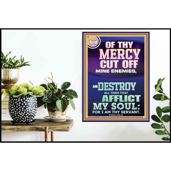 DESTROY ALL THEM THAT AFFLICT MY SOUL   Church Poster  GWPOSTER11932  