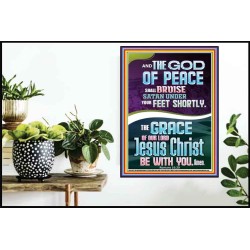 THE GOD OF PEACE SHALL BRUISE SATAN UNDER YOUR FEET  Righteous Living Christian Poster  GWPOSTER11957  "24X36"