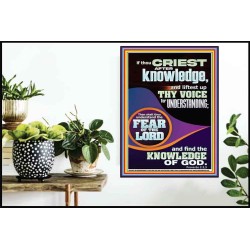 FIND THE KNOWLEDGE OF GOD  Bible Verse Art Prints  GWPOSTER11967  "24X36"