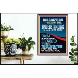 DISCRETION SHALL PRESERVE THEE UNDERSTANDING SHALL KEEP THEE  Bible Verse Art Prints  GWPOSTER11969  "24X36"