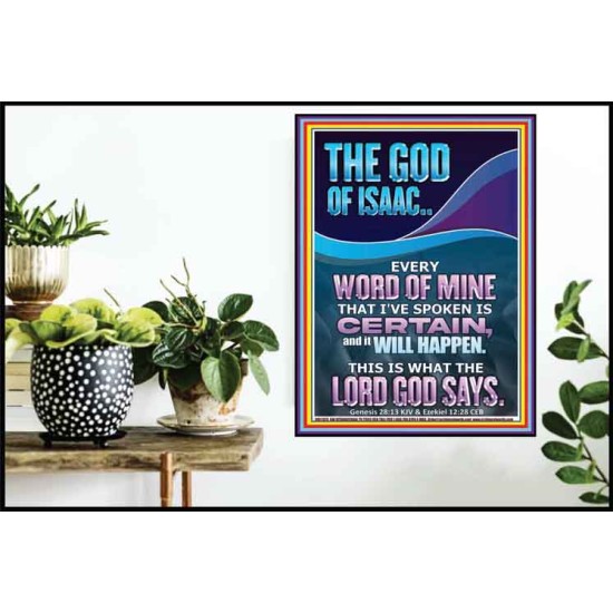EVERY WORD OF MINE IS CERTAIN SAITH THE LORD  Scriptural Wall Art  GWPOSTER11973  