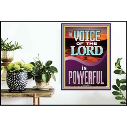 THE VOICE OF THE LORD IS POWERFUL  Scriptures Décor Wall Art  GWPOSTER11977  