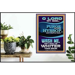 PURGE ME WITH HYSSOP  Poster Scripture   GWPOSTER11986  "24X36"