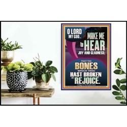 MAKE ME TO HEAR JOY AND GLADNESS  Scripture Poster Signs  GWPOSTER11988  "24X36"