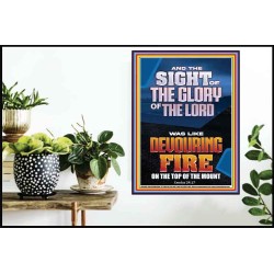 THE SIGHT OF THE GLORY OF THE LORD WAS LIKE DEVOURING FIRE  Christian Paintings  GWPOSTER12000  