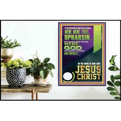 YE REPROACHES AND AFFLICTIONS YOUR END HAS BEEN NUMBERED BY GOD  Scriptural Portrait Poster  GWPOSTER12013  "24X36"
