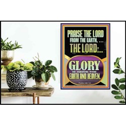 PRAISE THE LORD FROM THE EARTH  Contemporary Christian Paintings Poster  GWPOSTER12200  "24X36"