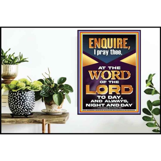 MEDITATE THE WORD OF THE LORD DAY AND NIGHT  Contemporary Christian Wall Art Poster  GWPOSTER12202  