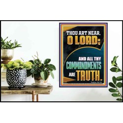 ALL THY COMMANDMENTS ARE TRUTH O LORD  Ultimate Inspirational Wall Art Picture  GWPOSTER12217  