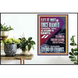 AVOID FILTHINESS FOOLISH TALKING JESTING  Eternal Power Picture  GWPOSTER12225  "24X36"