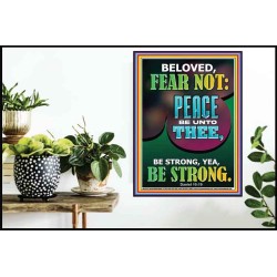BELOVED FEAR NOT PEACE BE UNTO THEE  Unique Power Bible Poster  GWPOSTER12231  "24X36"