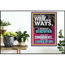 WALK IN MY WAYS AND KEEP MY COMMANDMENTS  Wall & Art Décor  GWPOSTER12296  