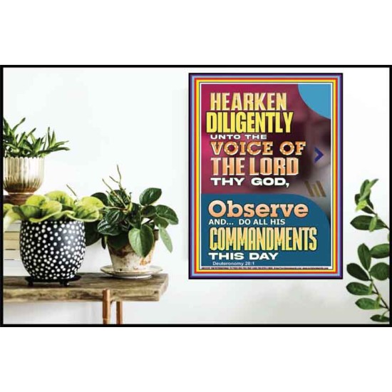 DO ALL HIS COMMANDMENTS THIS DAY  Wall & Art Décor  GWPOSTER12297  