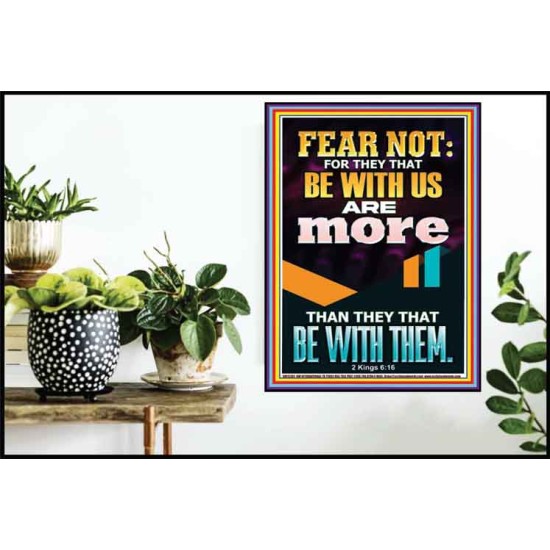 THEY THAT BE WITH US ARE MORE THAN THEM  Modern Wall Art  GWPOSTER12301  