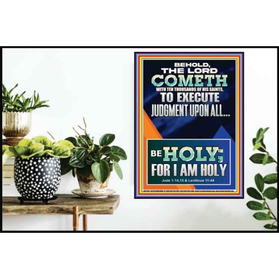 THE LORD COMETH TO EXECUTE JUDGMENT UPON ALL  Large Wall Accents & Wall Poster  GWPOSTER12302  