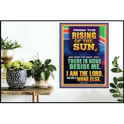FROM THE RISING OF THE SUN AND THE WEST THERE IS NONE BESIDE ME  Affordable Wall Art  GWPOSTER12308  "24X36"