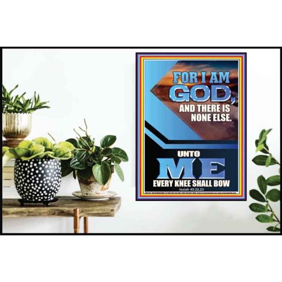 UNTO ME EVERY KNEE SHALL BOW  Custom Wall Scriptural Art  GWPOSTER12312  