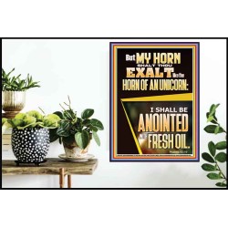 MY HORN SHALT THOU EXALT   Custom Contemporary Christian Wall Art  GWPOSTER12315  "24X36"