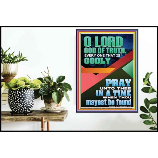 O LORD GOD OF TRUTH  Custom Inspiration Scriptural Art Poster  GWPOSTER12340  