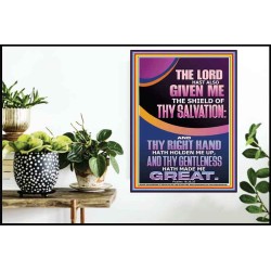GIVE ME THE SHIELD OF THY SALVATION  Art & Décor  GWPOSTER12349  "24X36"