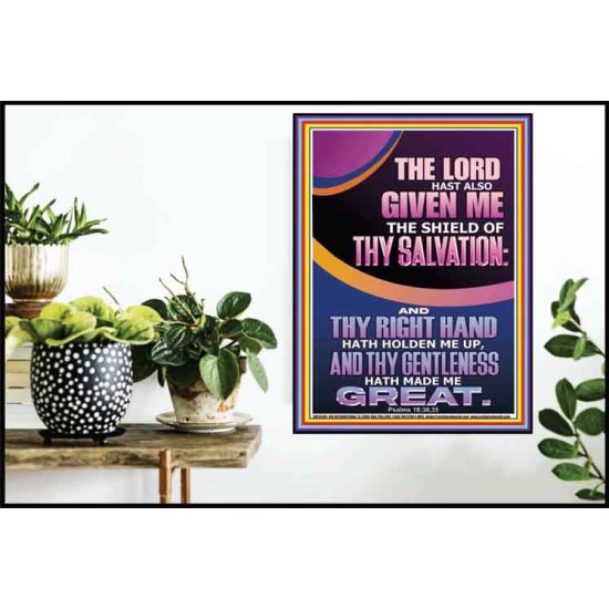 GIVE ME THE SHIELD OF THY SALVATION  Art & Décor  GWPOSTER12349  