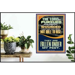 MY ENEMIES ARE FALLEN UNDER MY FEET  Bible Verse for Home Poster  GWPOSTER12350  "24X36"