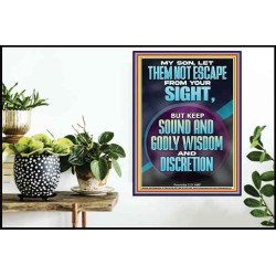 KEEP SOUND AND GODLY WISDOM AND DISCRETION  Bible Verse for Home Poster  GWPOSTER12390  "24X36"