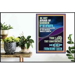 THE LORD SHALL BE THY CONFIDENCE AND KEEP THY FOOT FROM BEING TAKEN  Printable Bible Verse to Poster  GWPOSTER12394  "24X36"