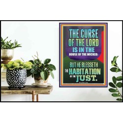 THE LORD BLESSED THE HABITATION OF THE JUST  Large Scriptural Wall Art  GWPOSTER12399  "24X36"