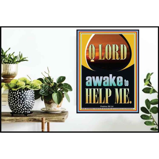 O LORD AWAKE TO HELP ME  Unique Power Bible Poster  GWPOSTER12645  