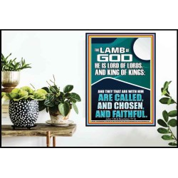 THE LAMB OF GOD LORD OF LORDS KING OF KINGS  Unique Power Bible Poster  GWPOSTER12663  "24X36"