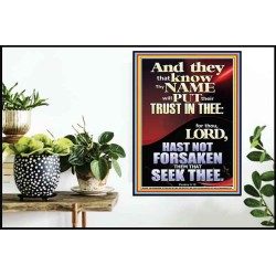 THOSE WHO HAVE KNOWLEDGE OF YOUR NAME ARE NEVER DISAPPOINTED  Unique Scriptural Poster  GWPOSTER12935  "24X36"