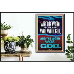 IN THE BEGINNING WAS THE WORD AND THE WORD WAS WITH GOD  Unique Power Bible Poster  GWPOSTER12936  "24X36"